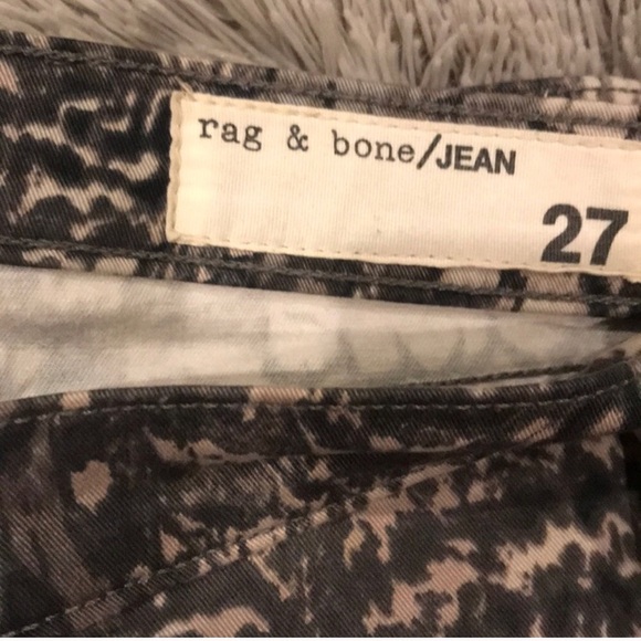 ❌SOLD❌Rag & bone feather print leggings jeans - Picture 4 of 6